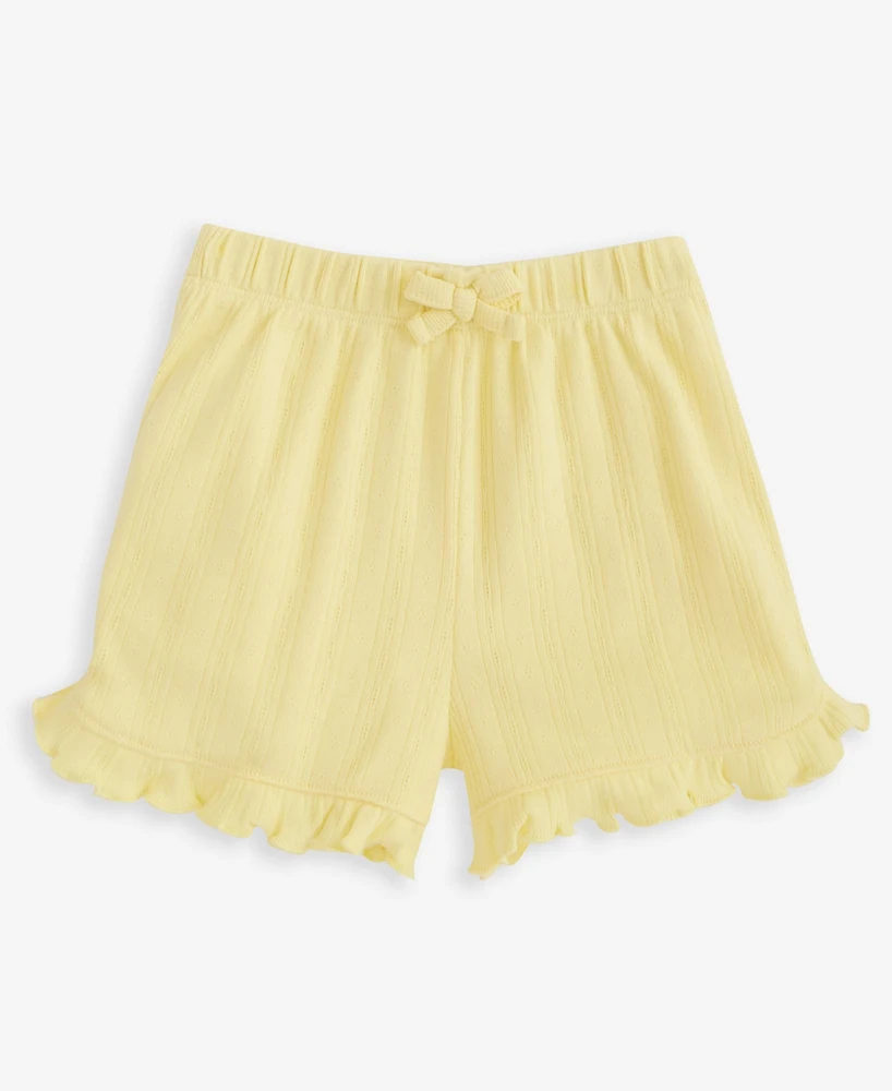 First Impressions Baby Girls Pointelle Shorts, Exclusively at Macy's