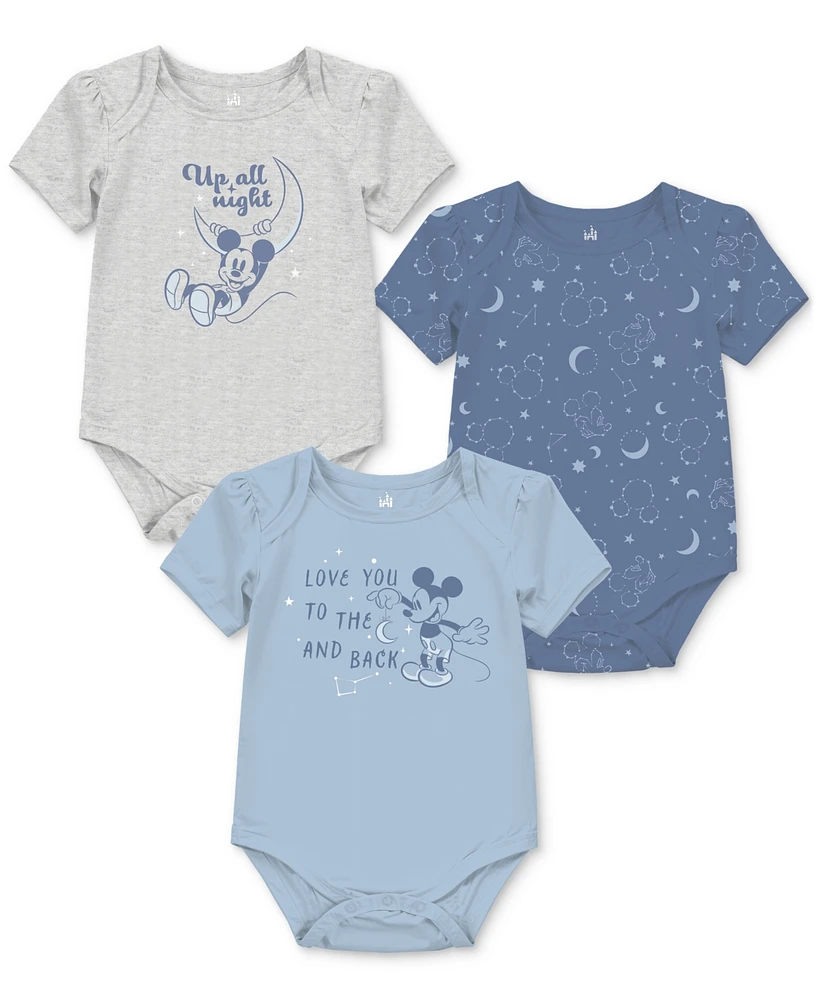 Disney Baby Mickey Mouse Short-Sleeve Bodysuits