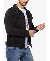 Spring + Mercer Men's Graphic Rhinestone Denim Jackets