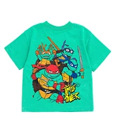 Teenage Mutant Ninja Turtles T-Shirt and French Terry Shorts Outfit Set