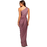 Pia Gladys Perey Women's Maxi One Shoulder Machine Washable Wrinkle Free Bridesmaids Dress