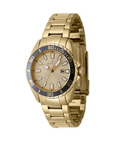 Invicta Women's 47344 Pro Diver Quartz Multifunction Gold Dial Watch