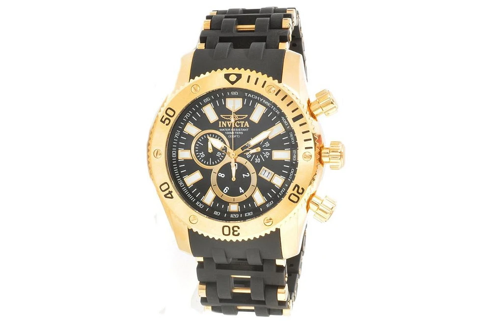 Invicta Men's 0140 Sea Spider Quartz Chronograph Black Dial Watch