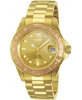 Invicta Men's Pro Diver Automatic 3 Hand Gold Dial Watch