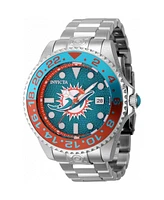 Invicta Men's 45029 Nfl Miami Dolphins Automatic 3 Hand Orange, Green Dial Watch