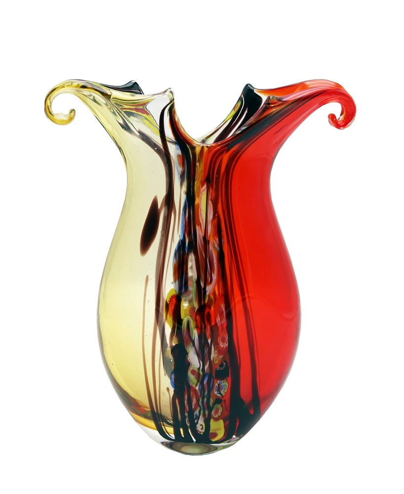 Dale Tiffany 14.5" Cecile Art Glass Vase