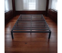 Slickblue Platform Bed Frame with Heavy Duty Steel Slats for Durable Support and Stability