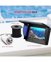 Pyle Digital Marine Camera & Monitor System, 4.3'' Lcd, 1000TVL, White