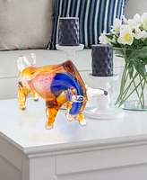 Dale Tiffany 7" Rave Bull Art Glass Figurine