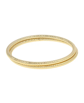 Robert Lee Morris Soho Textured Bangle Bracelet Set