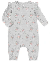 Disney Baby Winnie-the-Pooh Long-Sleeve Coverall & Short-Sleeve Romper, 2 Pack