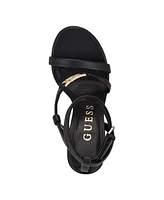 Guess Women's Lucier Strappy Platform Heel Dress Sandals