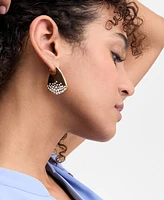 I.n.c. International Concepts Gold-Tone Pave Sculptural Drop Earrings, Exclusively at Macy's