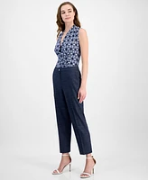 Anne Klein Women's Mid-Rise Straight-Leg Ankle Pants