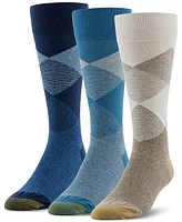 Gold Toe Men's 8 Track Argyle Crew Socks- 3-pack