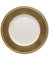 American Atelier Leaf Rim/White Charger Plates, Set of 12