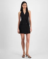 Bar Iii Women's Halter Blazer Mini Dress, Exclusively at Macy's