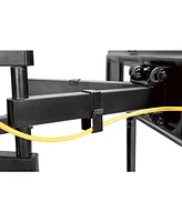 Rhino Brackets Full Motion Tv Wall Mount for 37-80 Inch Screens, Dual Arm