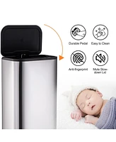 gaomon Kitchen Trash Can, Stainless Steel 50 Liter / 13 Gallon Garbage Can