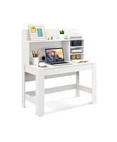 Gouun 48 Inch Writing Computer Desk with Anti-Tipping Kits and Cable Management Hole