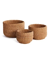 Napa Home & Garden Seagrass Cylindrical Baskets, Set Of 3