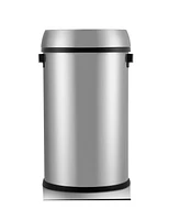 gaomon Open Top Trash Can 65L / 17Gal Commercial Grade Heavy Duty Brushed Stainless Steel