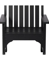 WestinTrends Outdoor Patio Hdpe Adirondack Dining Arm Chair