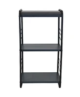 Modern Rounded Edge Iron and Steel Log Rack - Outdoor and Indoor Firewood Storage - Ideal for Garage, Shed and Porch