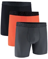 Under Armour Men's Performance Tech Mesh Solid 6" Boxer Briefs - 3-pack