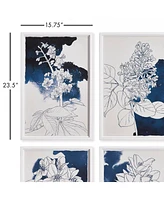 Napa Home & Garden Studio Floral Sketches, Set Of 4