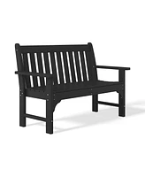WestinTrends Outdoor 2-Person All-Weather Hdpe Front Porch Garden Bench