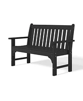 WestinTrends Outdoor 2-Person All-Weather Hdpe Front Porch Garden Bench