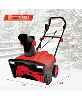 Mecale 20 Inch 120V 15Amp Electric Snow Thrower with 180° Rotatable Chute