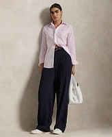 Polo Ralph Lauren Women's Stretch Slim Fit Striped Oxford Shirt
