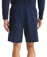 Nautica Men's Sailboat Print Poplin 8" Sleep Shorts