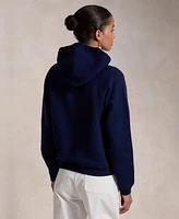 Polo Ralph Lauren Women's Shrunken Fit Fleece Hoodie Sweatshirt