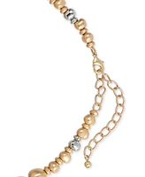 Style & Co Two-Tone Beaded All-Around Necklace, 18" + 3" extender, Exclusively at Macy's