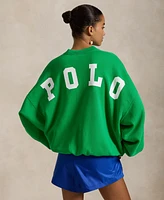 Polo Ralph Lauren Women's Oversize Logo Fleece Crewneck