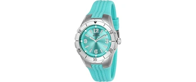 Invicta Women's 24124 Angel Quartz 3 Hand Cyan Dial Watch