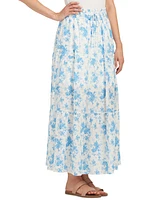 Bcx Juniors' Printed Tiered Maxi Skirt