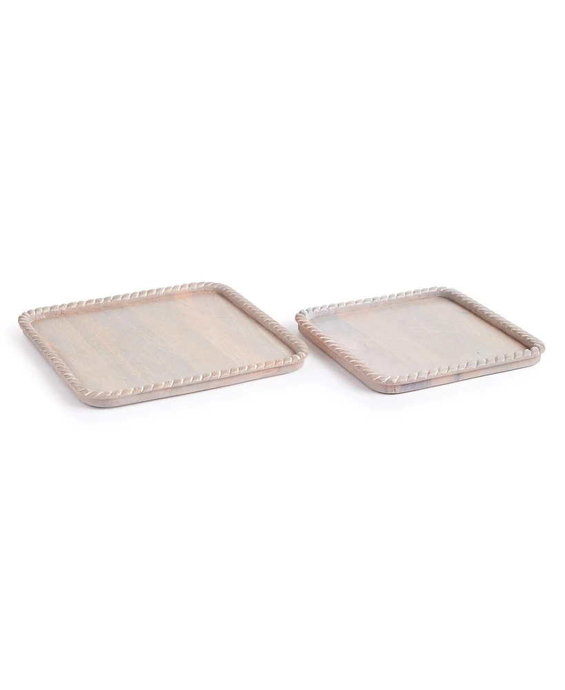 Langley Square Trays, Set Of 2