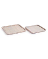 Langley Square Trays, Set Of 2