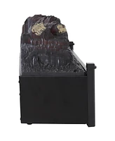 Heated Log Electric Fireplace Insert Heater - Polypropylene Construction - Great for Existing Fireplaces
