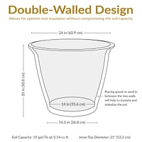 24-Inch Anjelica Large Plant Pot