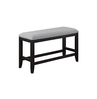 Slickblue Counter Height Bench with Wood Frame and Fabric Upholstery for Stylish Seating