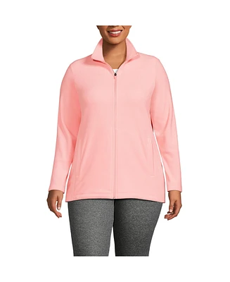Lands' End Women's Plus Size Anyweather Fleece Full Zip Jacket
