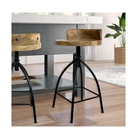 Slickblue Industrial Style Counter Height Stool – Modern and Durable Seating for Kitchen & Bar