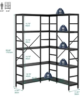gaomon 4 Tier Industrial Bookshelf