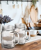 Jay Imports Yorkshire Element Mason Jars, Set of 4