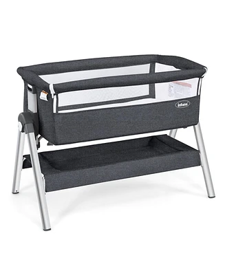 Gouun Portable Baby Bedside Sleeper with Adjustable Heights and Angle